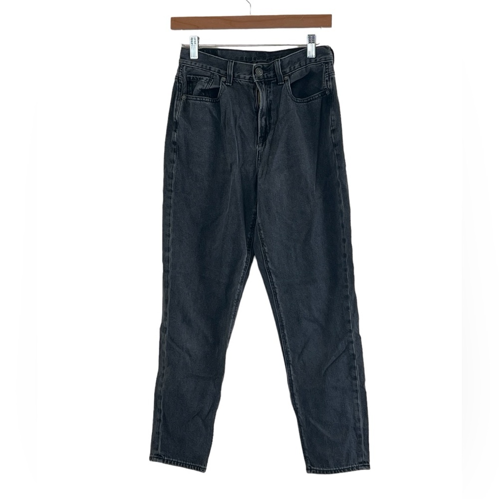 American Eagle | Charcoal gray high rise mom jeans size 2